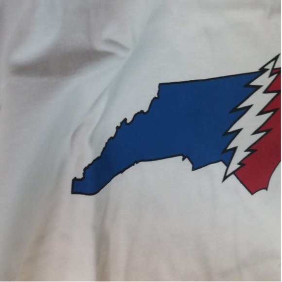 Grateful Dead North Carolina Steal Your State T-shirt State Outline Thunderbolt - Picture 2 of 4